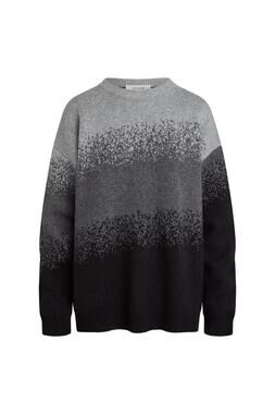 AYA MUSE Black Gray Gradient Sweater NWT $515 Wool Cashmere Size S
